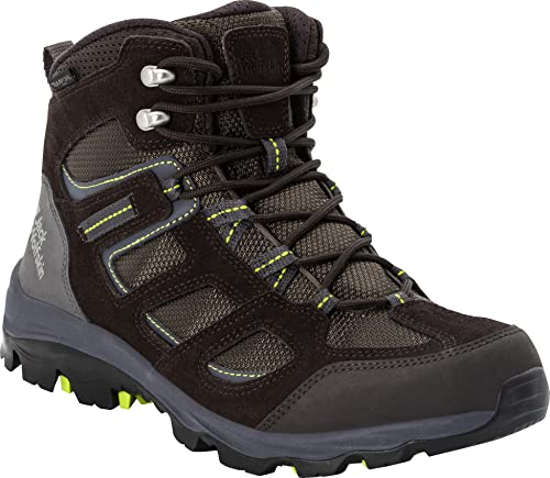 jack wolfskin vojo 3 texapore mid herrenschuhe dunkelbraun limette 45,5 eu