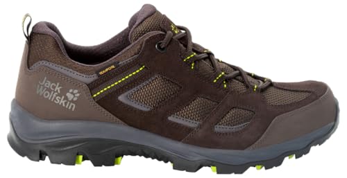 jack wolfskin outdoorschuhe vojo 3 texapore low m herren 45,5 eu braun lime