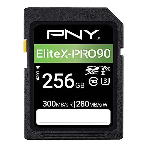 pny 256gb sd speicherkarte elitex-pro uhs-ii klasse 90 flash karte