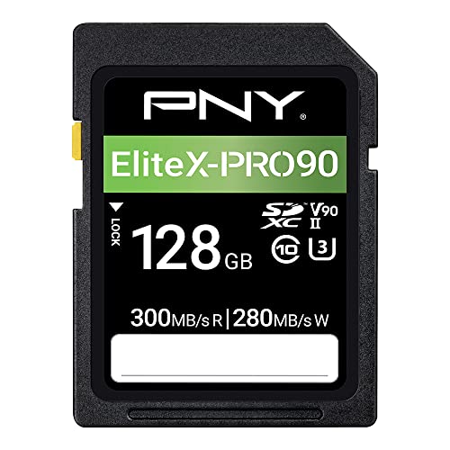Produktbild: PNY 128GB EliteX-PRO UHS-II Klasse 90 SD Flash Speicherkarte
