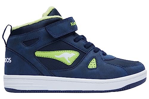 kangaroos kalley ii ev sneaker unisex dunkelblau lime 39 eu