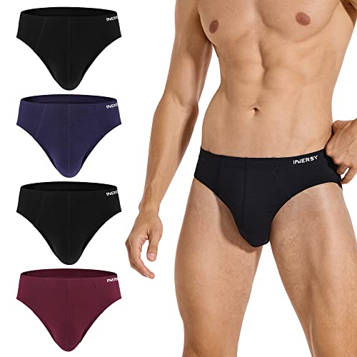 INNERSY Herren Slip 4er Pack, Atmungsaktive Unterwäsche, Sport Basic Slips