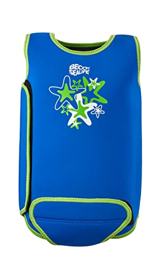 beco-sealife baby schwimmanzug neoprenanzug 2 mm mit uv schutz upf 50+ blau 3-6 monate