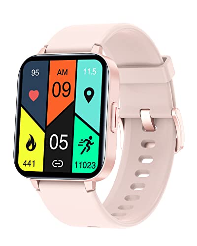 huakua smartwatch für damen und herren, 1.69 zoll fitnessuhr mit spO2, puls und schrittzähler