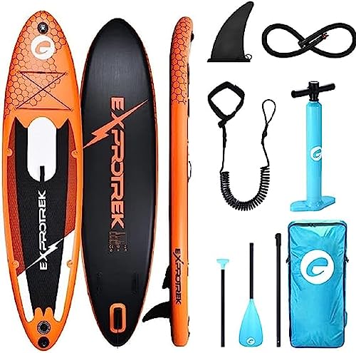 exprotrek stand up paddle board 150 kg orange mit verschiedenen härtegraden