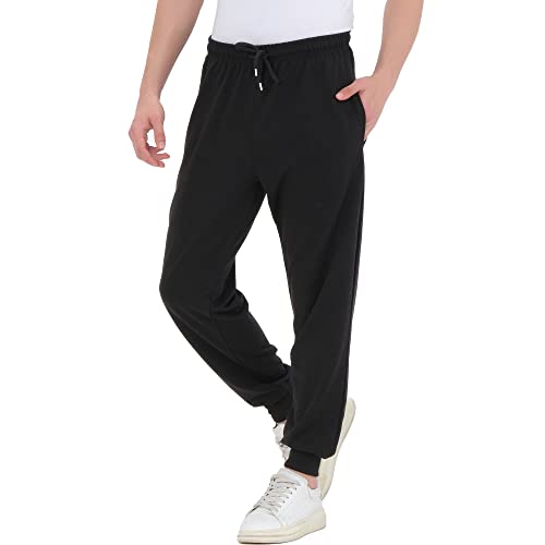 Produktbild: smith & solo jogginghose herren schwarz slim fit baumwolle sporthose m