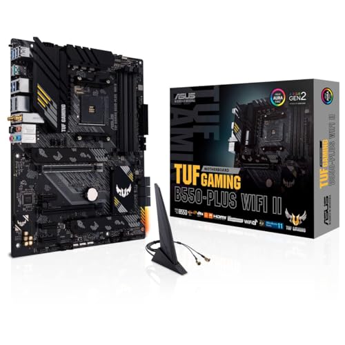 asus tuf gaming b550-plus wifi ii mainboard am4 atx pcie 4.0 dual m.2 wifi6