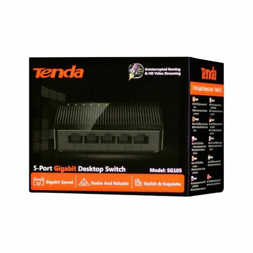 tenda sg105 gigabit lan switch 5 port mini netzwerk hub verteiler