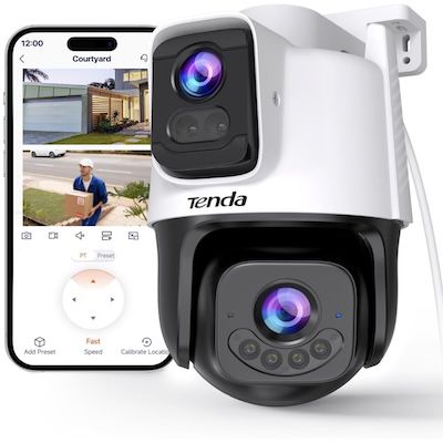 tenda ch9 dual objektiv überwachungskamera für 47,49 euro statt 57 euro