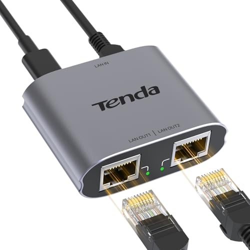 tenda gigabit lan splitter 1 auf 2, 2 port ethernet switch