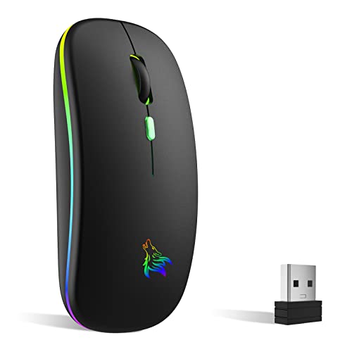 tqq kabellose maus 2,4 ghz usb bluetooth 1600 dpi wiederaufladbar für laptop pc iOS android