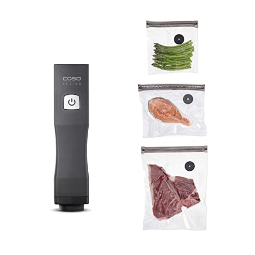 Produktbild: CASO Vacu OneTouch Akku-Vakuumierer, 3 L/Min, -0,4 bar, LED-Anzeige, USB-C-Kabel