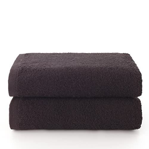 badetücher schwarz 100 % baumwolle, top towel, 2 gesichtshandtücher 30x50 cm