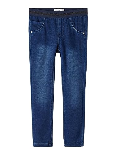girl jeans slim fit von name it, bequeme sweat jeans für kinder