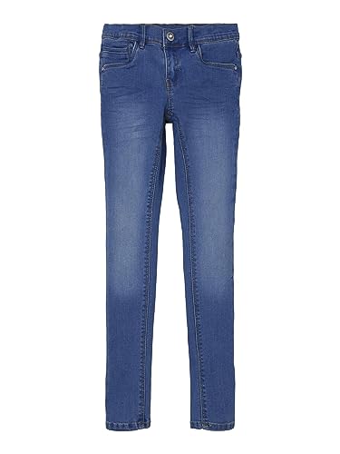 name it hose mädchen nkfpolly dnmatasis medium blue denim 140 eu