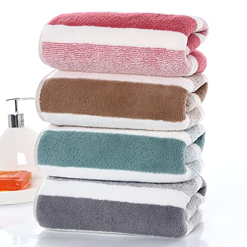 mikrofaser handtücher 4er-pack, schnell trocknend, softbatfy, 35,6 x 76,2 cm, stripe cabana