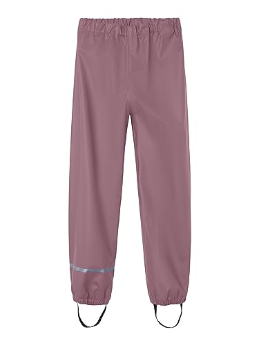 name it unisex rain pant jacke wistful mauve 140 eu