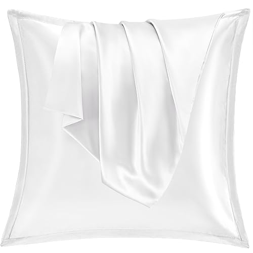 vielit satin kissenbezug 80x80 2er set, weich wie seide, geeignet für lockiges haar