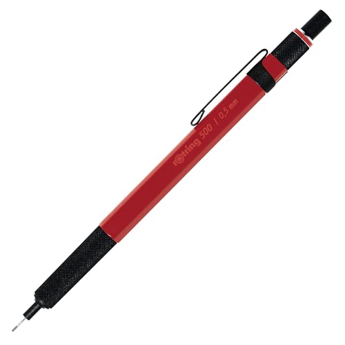 rOtring 500 Druckbleistift 0,5 mm roter Schaft, auch blauer Schaft verfügbar