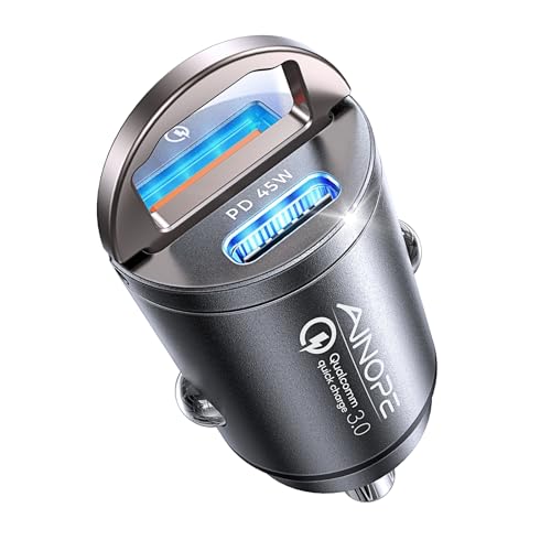aino 90 w usb c auto ladestation 45w pd + qc3.0 für iphone 16 15 14 pro max, samsung, android