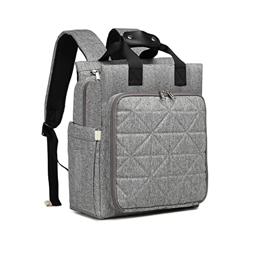 KONO wickelrucksack baby rucksack multifunktionale wickeltasche grau für mama papa