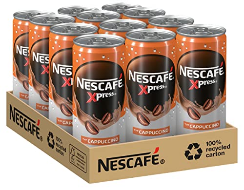 nescaf iced cappuccino trinkfertig, 12er pack in dose, koffeinhaltig, 250ml