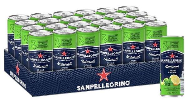 san pellegrino zitrone-minze 24x 0,33l für 23,49 statt 28 0,98 pro dose