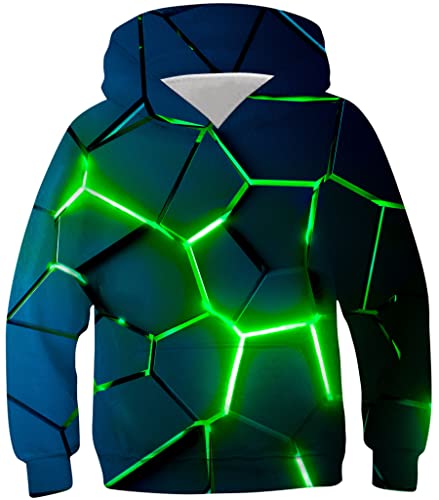 geometrie hoodie pullover loveternal für kinder 10-13 jahre langarm mit kordelzug XXL