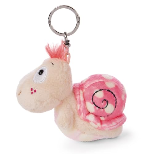 NICI Schlüsselanhänger Schnecke rosa 10cm, niedlicher Taschenanhänger