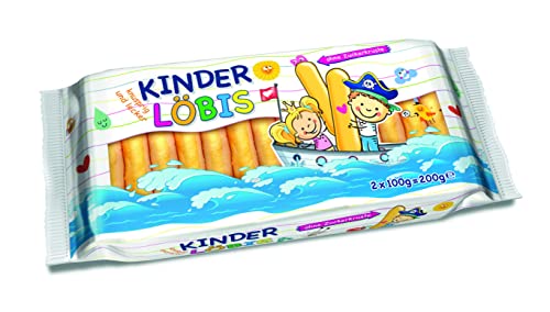 kinder löbis löffelbiskuits ohne zuckerkruste keks ohne zusatzstoffe 200g