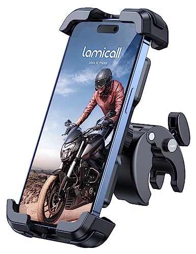 Produktbild: lamicall handyhalterung motorrad fahrrad 360 lenker halter für iphone samsung smartphone