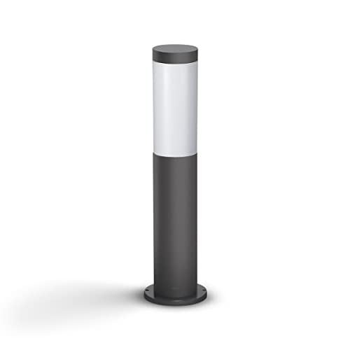 PHILIPS Outdoor LED Sockelleuchte Utrecht, Anthrazit, 60W, IP44, austauschbar