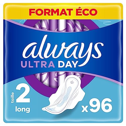 always ultra binden damen long, 96 stück, ultradünn, super absorbierend