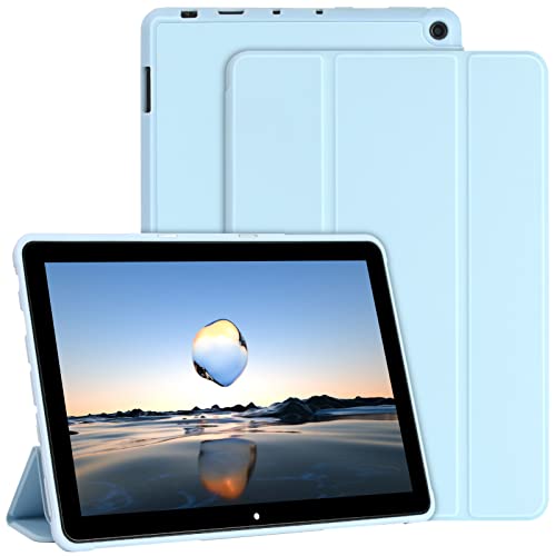amzcase hülle für amazon fire hd 10 und hd 10 plus tablet 11. generation, himmelblau