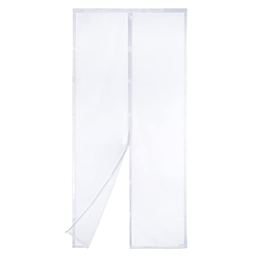 apalus vp fliegengitter tür magnetinsectenschutz balkon 100 x 210 cm 3.8 cm klettverschluss