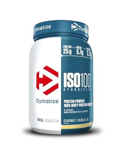 dymatize iso 100 whey protein hydrolysat gourmet vanilla 932g