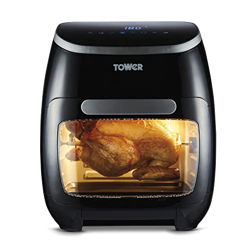 tower t17039 xpress pro 5-in-1 heißluftfritteuse 11 l 2000 w mit timer schwarz