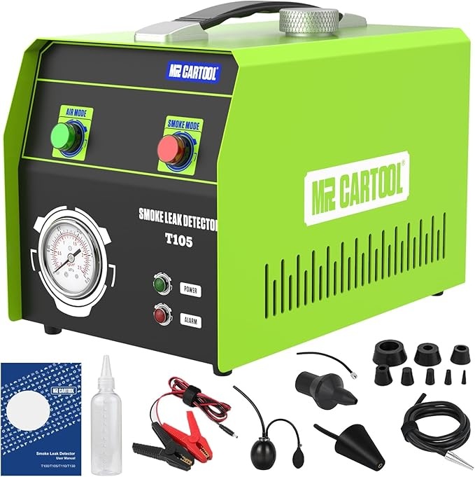 Nebelmaschine Kfz Dual-Modi mit Druckanzeige  Leckdetektor für Auto, Motorrad, Boot