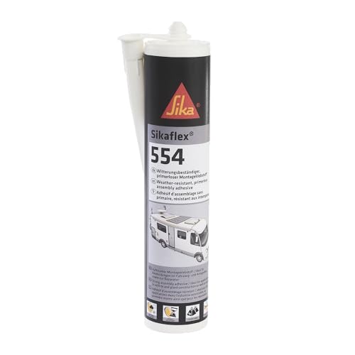 Sika montageklebstoff sikaflex 554 weiß 300 ml für große bauteile und hohe lasten
