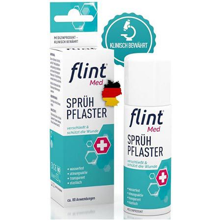 Produktbild: flint med sprühpflaster 50ml für bis zu 80 anwendungen, 4,74 statt 7