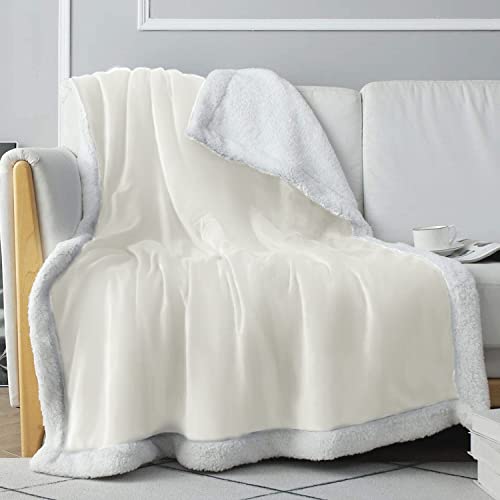 Produktbild: everlasting comfort sherpa fleece decke - wendbar, kuschelig, ultra weich