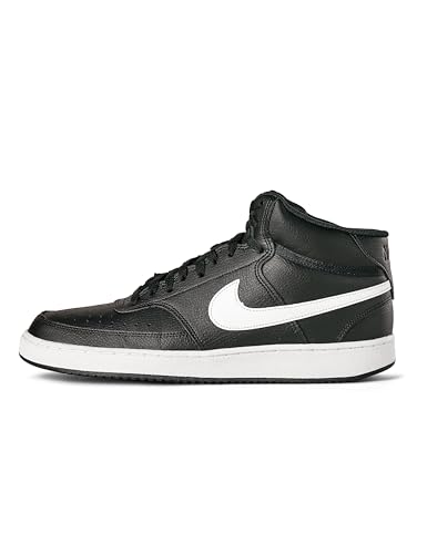 nike court vision mid next nature herren basketballschuhe schwarz/weiß 44.5 eu