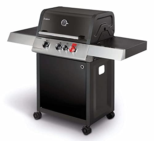 enders gasgrill colorado 3, 3-brenner mit backburner, turbo zone, gussrost-system