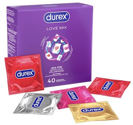 Produktbild: Durex Love Mix Kondome 40er Pack, 5 Sorten, ab 14,39