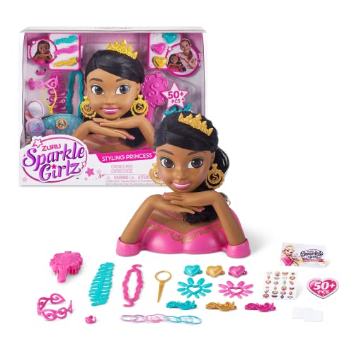 sparkle girlz nageldesign haarstyling kopf mit haarschmuck und puppenschmuck