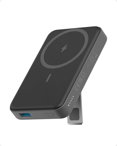 ankker 633 magnetic power bank 10000 mah für iphone 12-17 klappbar schwarz