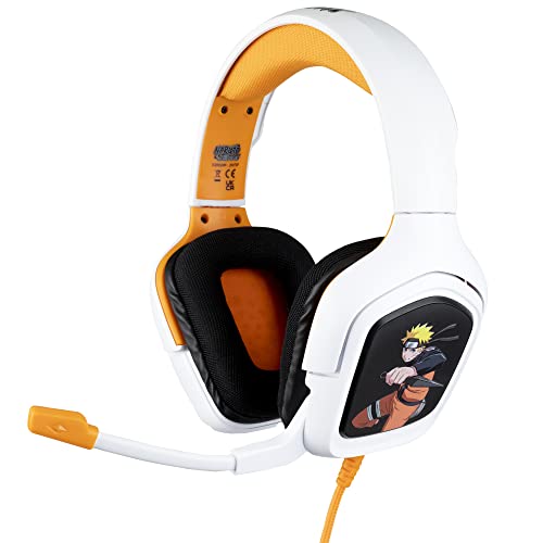 gaming-headset konix naruto shippuden für ps4, ps5, switch, xbox - mikrofon, 1,5 m kabel