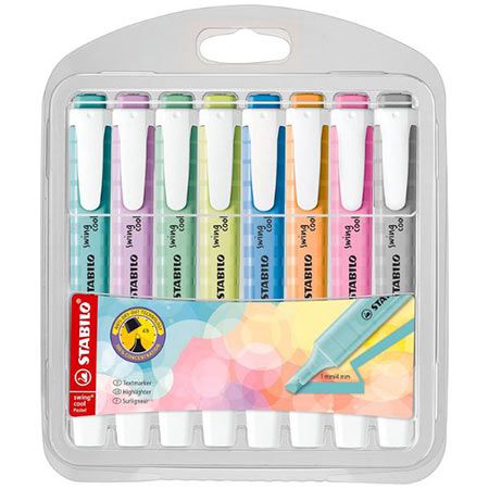 stabilo swing cool textmarker pastell 8er pack für 5,99 statt 10