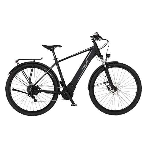 fischer e-bike terra 5.0i mit mittelmotor 50 nm, 36 v akku, schwarz matt, 29 zoll