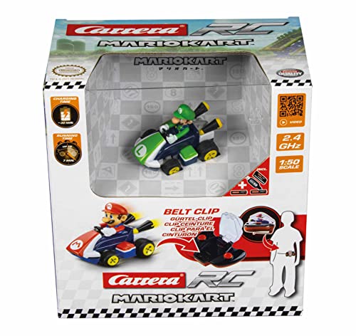 carrera rc mario kart mini rc 2,4ghz - luigi